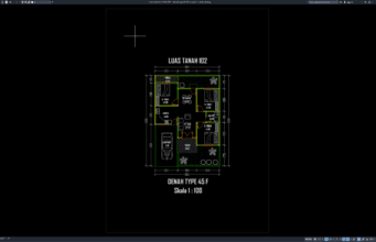 denah type 45-102 bagian 6