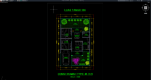 denah type 45-104 bagian 12