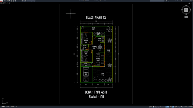 denah type 45-112 bagian 2 denah type 45-112 bagian 2