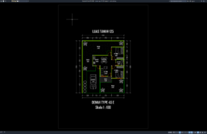 Download Denah Type 45/125 Bagian 5 DWG AutoCAD denah type 45-125 bagian 5