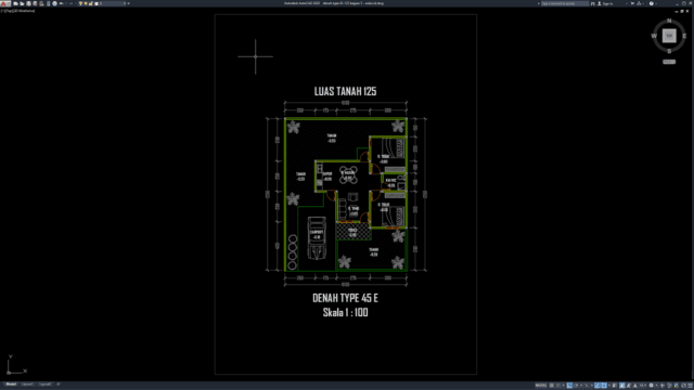denah type 45-125 bagian 5