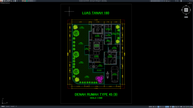 denah type 45-180 bagian 9