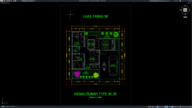 denah type 45-90 bagian 8