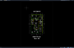 Download Denah Type 45/92 Bagian 3 DWG AutoCAD denah type 45-92 bagian 3