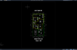 Download Denah Type 45/98 Bagian 7 DWG AutoCAD denah type 45-98 bagian 7