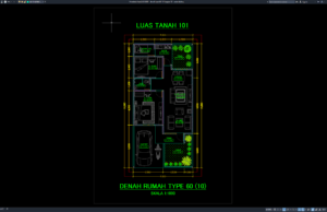 Download Denah Type 60/101 Bagian 10 DWG AutoCAD denah type 60-101 bagian 10