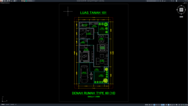denah type 60-101 bagian 10