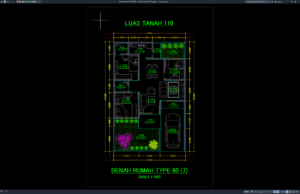 Download Denah Type 60/110 Bagian 7 DWG AutoCAD denah type 60-110 bagian 7