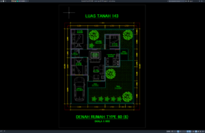 Download Denah Type 60/143 Bagian 6 DWG AutoCAD denah type 60-143 bagian 6