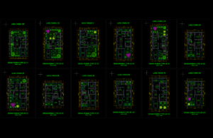 Kumpulan Denah Rumah Type 42 Lengkap Format DWG AutoCAD kumpulan denah type 42