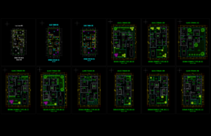Kumpulan Denah Rumah Type 60 Lengkap Format DWG AutoCAD kumpulan denah type 60