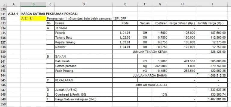 File RAB Otomatis - Asdar Id