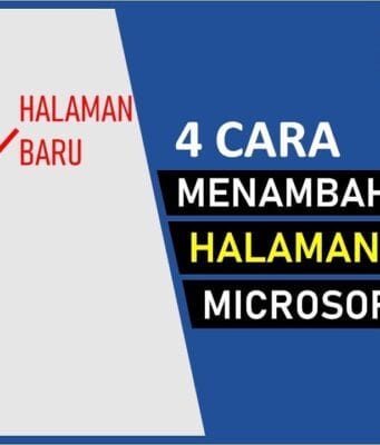 cara menambahkan halaman kosong di word