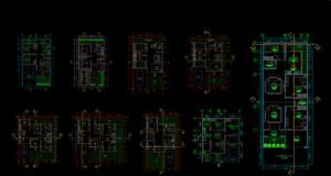 denah rumah tinggal 1 lantai dwg autocad
