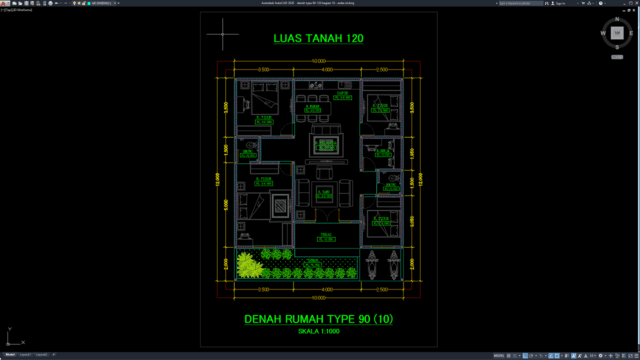denah type 90-120 bagian 10