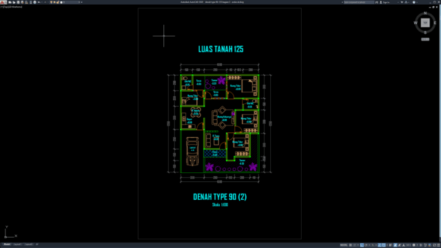 denah type 90-125 bagian 2