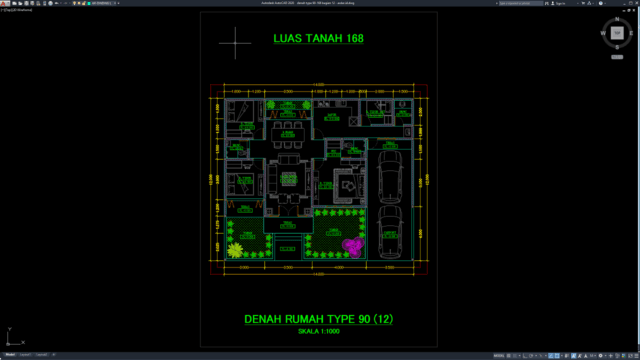 denah type 90-168 bagian 12 denah type 90-168 bagian 12