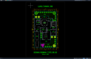 Download Denah Type 90/199 Bagian 4 DWG AutoCAD denah type 90-199 bagian 4