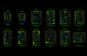 Kumpulan Denah Rumah Type 90 Lengkap Format DWG AutoCAD kumpulan denah type 90