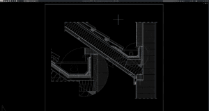 detail sambungan talang atap dan dinding