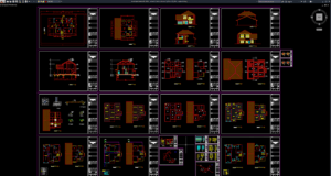 rumah 2 lantai ukuran 12,65m x 12,20m