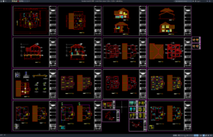 Download Desain Rumah 2 Lantai Ukuran 12,65m x 12,20m DWG AutoCAD rumah 2 lantai ukuran 12,65m x 12,20m