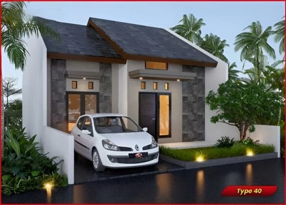 gambar 3d rumah type 40 a1