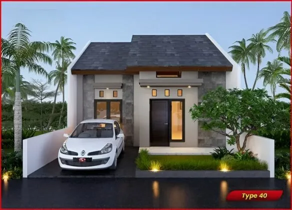 gambar 3d rumah type 40 a2