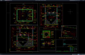 Download Gambar Desain Biodigester DWG AutoCAD biodigester