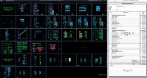 gambar kerja gedung kantor 2 lantai plus rab