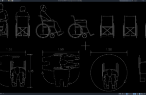 Download Block Pengguna Kursi Roda Format DWG AutoCAD block pengguna kursi roda