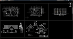 gambar rumah kayu 2 lantai