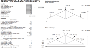 perhitungan struktur kuda-kuda kayu