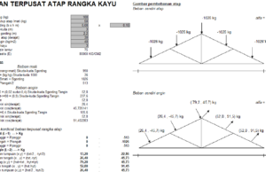 perhitungan struktur kuda-kuda kayu