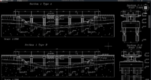 potongan dan detail jembatan