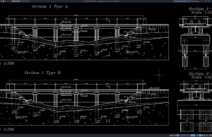 Download Gambar Potongan & Detail Jembatan DWG AutoCAD potongan dan detail jembatan