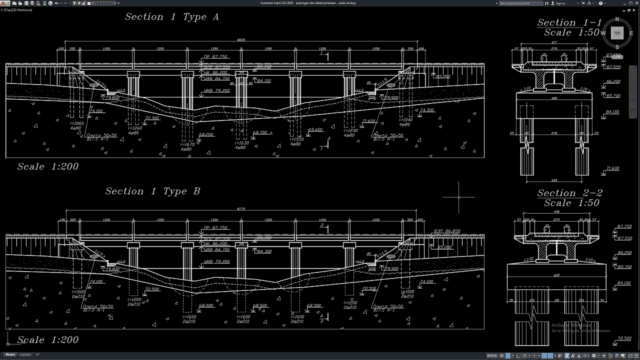 potongan dan detail jembatan potongan dan detail jembatan