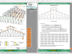 Download Aplikasi Perhitungan Rangka Atap Baja Tipe 1 Excel rangka atap baja tipe 1