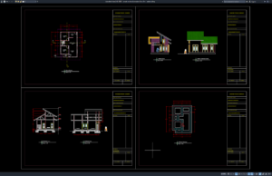 Download Desain Rumah Minimalis Modern 6m x 9m DWG AutoCAD rumah minimalis modern 6m x 9m
