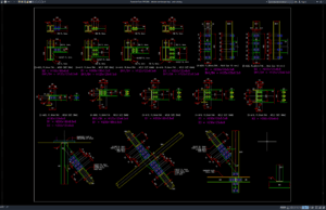 Download Gambar Struktur Sambungan Baja DWG AutoCAD struktur sambungan baja
