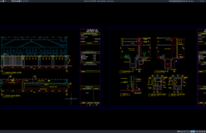Download Detail Partial Pagar DWG AutoCAD detail partial pagar