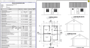 gambar dan rab rumah type 36