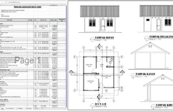 gambar dan rab rumah type 36