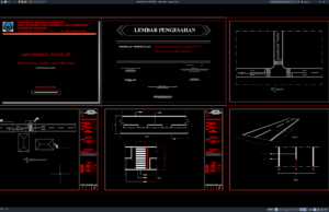 Download Gambar Desain Marka Jalan DWG AutoCAD marka jalan