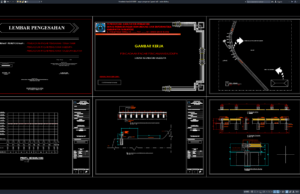 Download Desain Pagar Pengaman (Guard Rail) DWG AutoCAD pagar pengaman (guard rail)