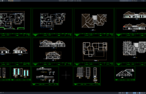 Download Desain Rumah Pejabat 1 Lantai DWG AutoCAD rumah pejabat 1 lantai
