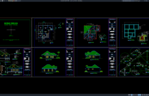 Download Gambar Rumah Type 120 m2 DWG AutoCAD rumah type 120 m2