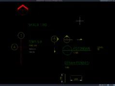Download Block Judul Gambar dan Tanda Potongan DWG AutoCAD block judul gambar dan tanda potongan