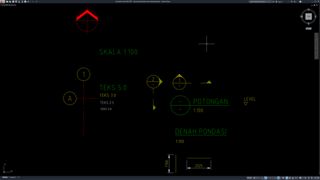 block judul gambar dan tanda potongan block judul gambar dan tanda potongan