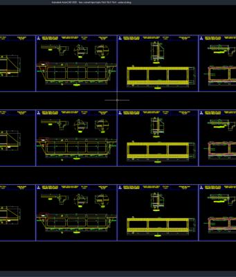 Download Desain Box Culvert Tipe Triple 10×6 10×5 10×4 DWG AutoCAD box culvert tipe triple 10x6 10x5 10x4